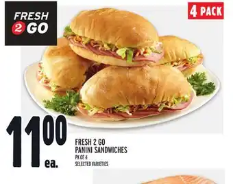 Metro FRESH 2 GO PANINI SANDWICHES offer