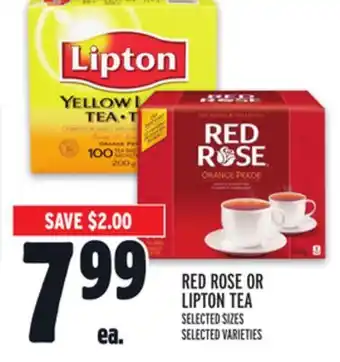 Metro RED ROSE OR LIPTON TEA offer