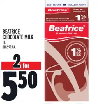 Metro BEATRICE CHOCOLATE MILK offer