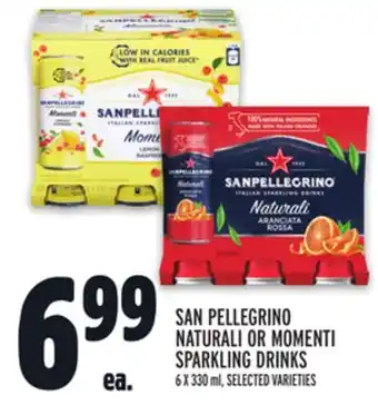 Metro SAN PELLEGRINO NATURALI OR MOMENTI SPARKLING DRINKS offer