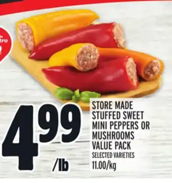 Metro STORE MADE STUFFED SWEET MINI PEPPERS OR MUSHROOMS VALUE PACK offer