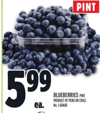 Metro BLUEBERRIES offer