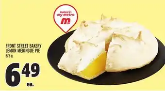 Metro FRONT STREET BAKERY LEMON MERINGUE PIE offer