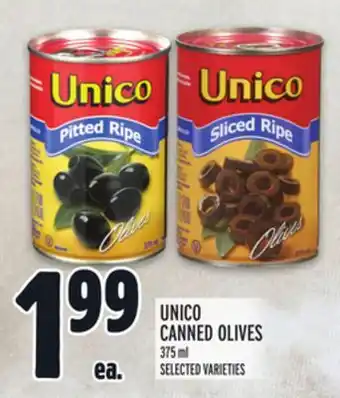 Metro UNICO CANNED OLIVES offer