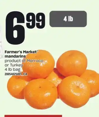 Loblaws FARMER'S MARKET MANDARINS, 4 lb bag offer