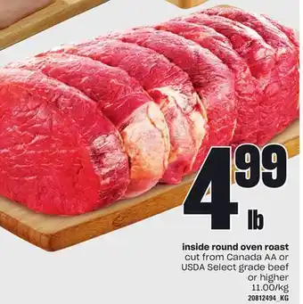 Loblaws INSIDE ROUND OVEN ROAST offer