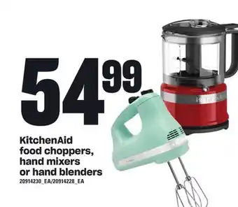 Loblaws KITCHENAID FOOD CHOPPERS, HAND MIXERS OR HAND BLENDERS offer