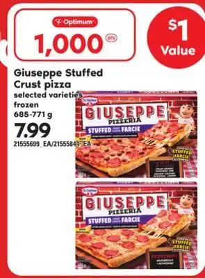 Loblaws GIUSEPPE STUFFED CRUST PIZZA, 685-771 g offer