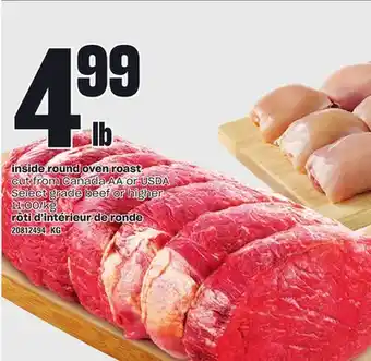 Independent Grocer INSIDE ROUND OVEN ROAST offer