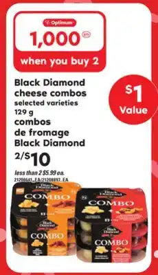 Independent Grocer BLACK DIAMOND CHEESE COMBOS, 129 G offer