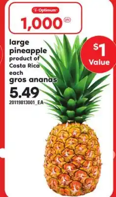 Independent Grocer LARGE PINEAPPLE offer
