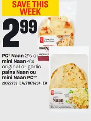 Independent Grocer PC NAAN, 2'S OR MINI NAAN, 4'S offer
