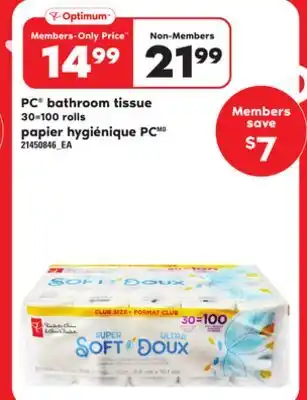 Independent Grocer PC BATHROOM TISSUE, 30=100 rolls offer