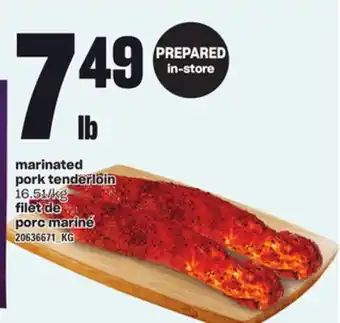 Independent Grocer MARINATED PORK TENDERLOIN offer