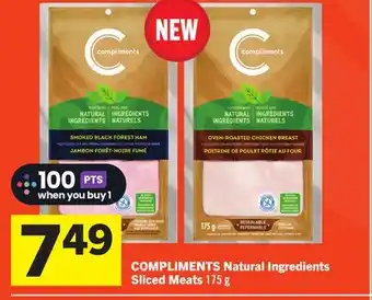 Foodland COMPLIMENTS Natural Ingredients Sliced Meats 175 g offer