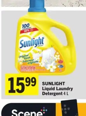 Foodland SUNLIGHT Liquid Laundry Detergent 4 L offer