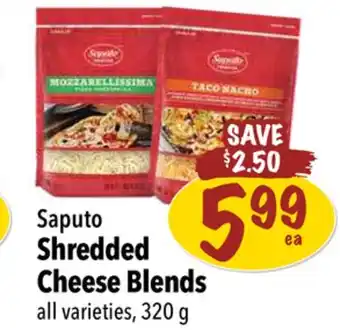 Farm Boy Saputo Shredded Cheese Blends offer