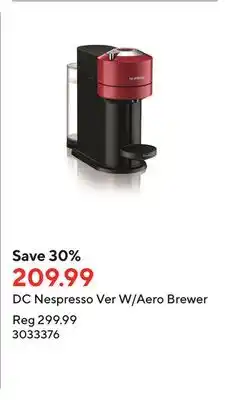 Staples DC Nespresso Ver W/Aero Brewer offer