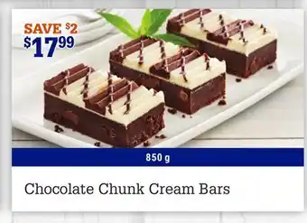 M & M Food Market Chocolate Chunk Cream Bars offer