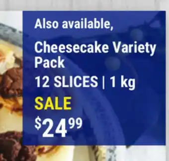 M & M Food Market Cheesecake Variety Pack offer