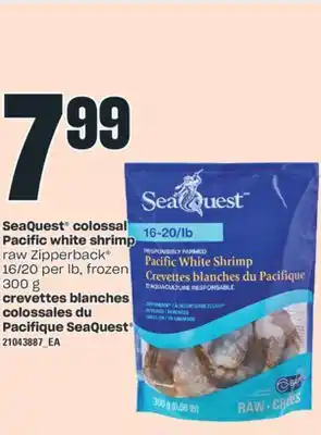 Valu-mart CREVETTES BLANCHES COLOSSALES DU PACIFIQUE SEAQUEST, 300 g offer