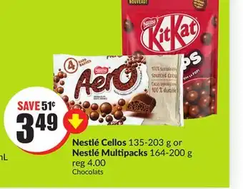 Chalo FreshCo Nestlé Cellos 135-203 g or Nestlé Multipacks 164-200 g offer