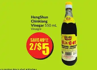 Chalo FreshCo HengShun Chinkiang Vinegar 550 mL offer