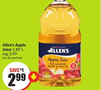 Chalo FreshCo Allen's Apple Juice 1.89 L offer