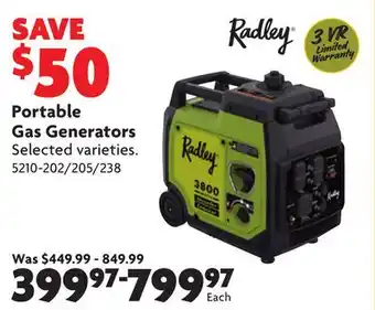 Home Hardware Portable Gas Generators offer