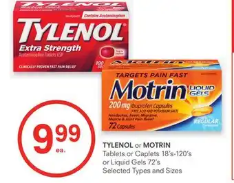 IDA Pharmacy TYLENOL or MOTRIN offer