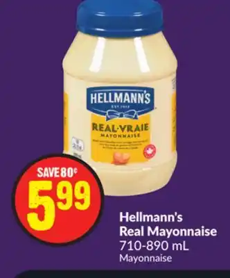 Chalo FreshCo Hellmann's Real Mayonnaise 710-890 mL offer