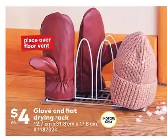 Giant Tiger Glove and hat drying rack offer