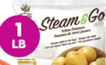 Giant Tiger 1 lb Steam & Go yellow or red potatoes offer