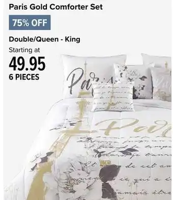 Linen Chest Paris Gold Comforter Set offer