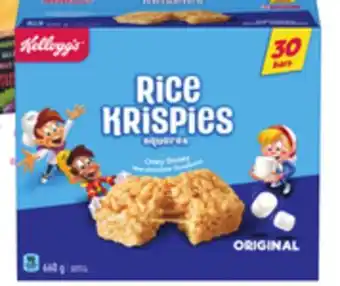 Giant Tiger Kellogg's rice Krispies Squares offer