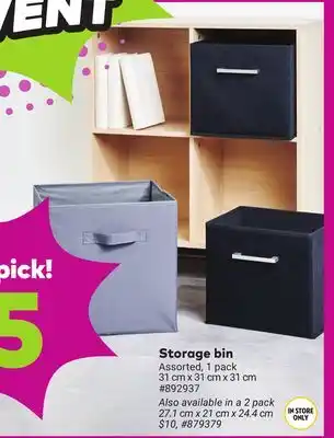 Giant Tiger Storage bin offer