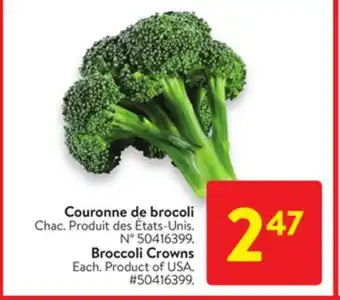 Walmart Broccoli Crowns offer