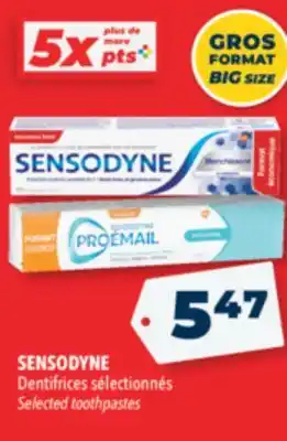 Familiprix SENSODYNE Selected toothpastes offer