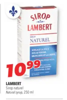 Familiprix LAMBERT Natural syrup offer