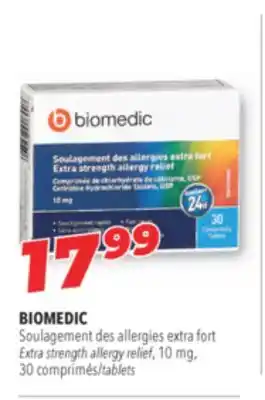Familiprix BIOMEDIC Extra strength allergy relief, 10 mg, 30 tablets offer