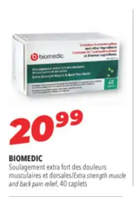 Familiprix BIOMEDIC Extra strength muscle and back pain relief offer