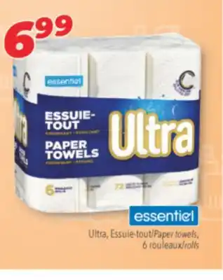 Familiprix essentiel Ultra Paper towels offer