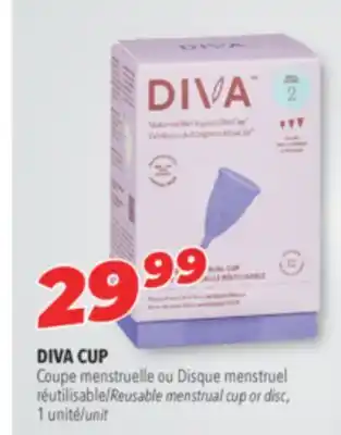 Familiprix DIVA CUP Reusable menstrual cup or disc offer