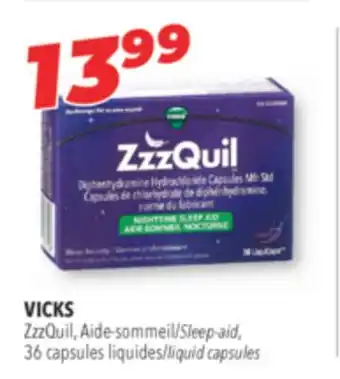 Familiprix VICKS ZzzQuil, Sleep-aid 36 liquid capsules offer