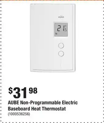 Home Depot AUBE Non-Programmable Electric Baseboard Heat Thermostat offer