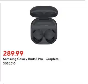 Staples Samsung Galaxy Buds2 Pro - Graphite offer