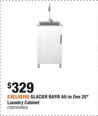 Home Depot EXCLUSIVE GLACIER BAY All-in One 20 Laundry Cabinet offer