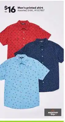 Giant Tiger Men's printed shirt offer