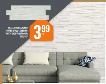 Canac Célestine Recycled Paper Wall Covering White (Non Fireproof) offer