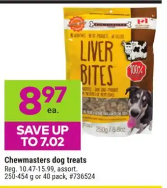 Giant Tiger Chewmasters dog treats offer